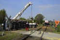 Schwerer VU LKW Zug Bergheim Kenten Koelnerstr P419